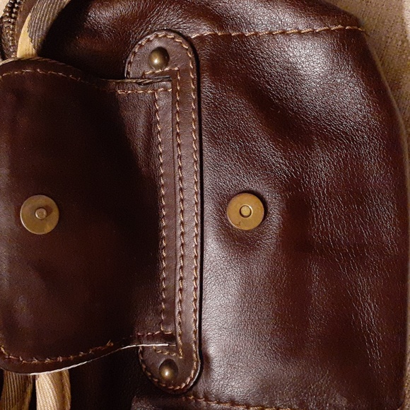 BURBERRY LEATHER NOVA SATCHEL EUC VINTAGE - Picture 14 of 15